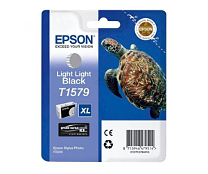 Tusz Epson T1579 do Stylus Photo R3000 | 25,9ml | light light black