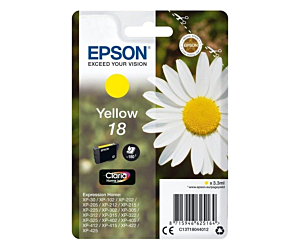 Tusz Epson T1804 do XP-102/202/302/305/402/405 | 3,3ml | yellow