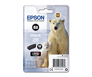 Tusz Epson T2611 do XP-600/700/800 | 4,7ml | photo black