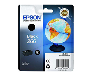 Tusz Epson T266 do WorkForce WF-100W | BLACK | 250 str.