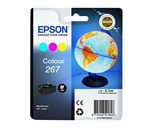 Tusz Epson T267 do WorkForce WF-100W | CMY | 200 str.