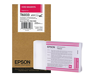 Tusz Epson  T6033   do  Stylus Pro 7800/7880/9800/9880  | 220ml | vivid magenta