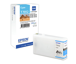 Tusz Epson T7012 do WP-4015DN/4095DN/4515DN/4525DNF XXL | 34,2ml | cyan