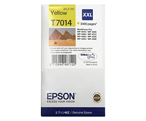 Tusz Epson T7014 do WP-4015DN/4095DN/4515DN/4525DNF XXL | 34,2ml | yellow