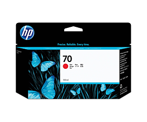 Tusz HP 70 Vivera do Designjet 3100 | 130 ml | red