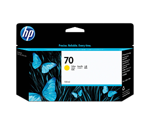 Tusz HP 70 Vivera do Designjet Z2100/3100/3200/5200 | 130 ml | yellow
