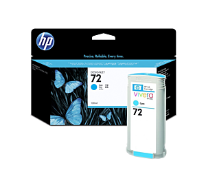 Tusz HP 72 Vivera do Designjet T610/1100/1200/1300 | 130ml | cyan