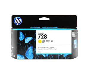 Tusz HP 728 do Designjet T730/T830 | 130ml | yellow