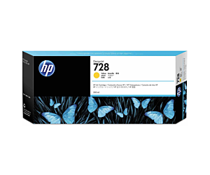 Tusz HP 728 do Designjet T730/T830 | 300ml | yellow