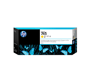 Tusz HP 745 do DesignJet Z5600/Z2600 | 300ml | Yellow