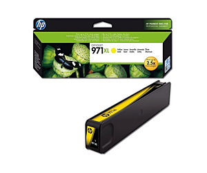 Tusz HP 971XL do Officejet Pro X451DW/476DW/551DW/576DW | 6 600 str. | yellow