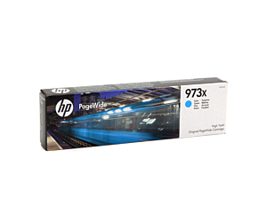 Tusz HP 973X do PageWide Pro 452DW/DWT, 477DW/DWT | 7 000 str. | cyan