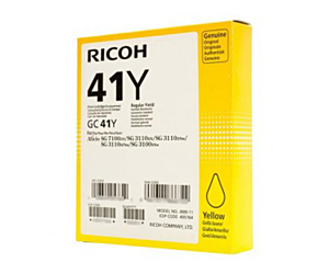 Tusz Ricoh do SG 2100N/3110DN/3110DNW GC 41YL | 600 str. | yellow