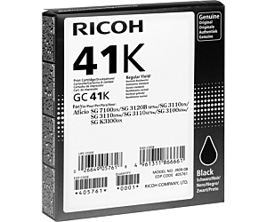 Tusz Ricoh do SG 3110DN/3110DNW GC 41K | 2 500 str. | black