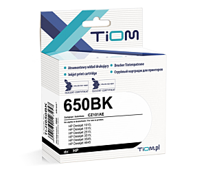 Tusz Tiom do HP 650BK | CZ101AE | 730 str. | black