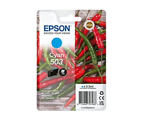 Tuszy Epson 503 do XP-5200/WF-2960DWF | 165 str. | 3,3 ml | cyan