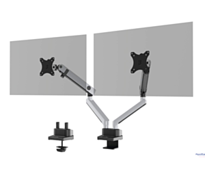 Uchwyt SELECT z ramieniem do 2 monitorów z mocowaniem do stołu 509723