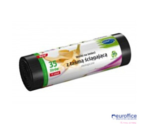 Worki na śmieci ekologiczne 35L 15szt. z_taśmą (LDPE) STELLA WNS-4249