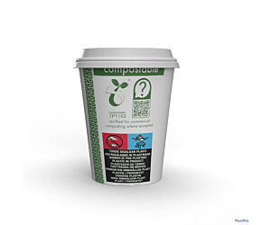 (WYCOFANE) Kubki papierowe Green Leaf 250 ml op 50 szt. LV-8-GR