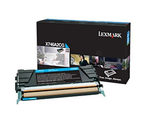 Kaseta z tonerem Lexmark do X-746/748 korporacyjny | 7 000 str. | cyan