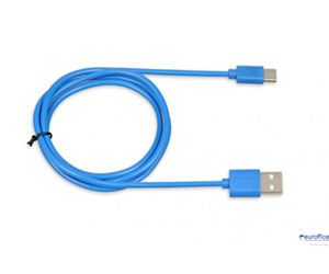 Kabel do transferu danych i zasilania USB 2w1 TYP C niebieski 1m (2A) Ibox IKUMTCB