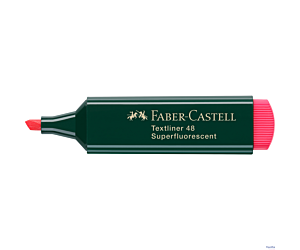 Zakreślacz TEXTLINER 48 czerwony FABER-CASTELL 154821 FC