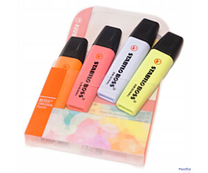 Zakreslacz STABILO BOSS pastel etui 4szt  nowe kolory 70/4-3