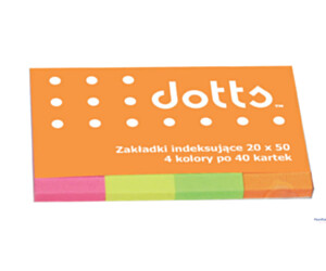 Zakładka indeksująca DOTTS 20x50 4x40kartek brilliant (NSP20/50/D)