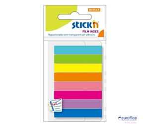 Zakładki indeksujące 45x8mm mix 8 kolorów neon STICK"N 21401