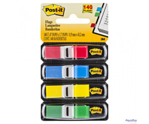 Zakładki indeksujące POST-IT 12x43mm 683-4 4x35szt 3M 70071353570