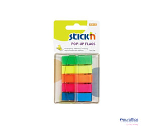 Zakładki indeksujące w podajniku mix 45x12mm (200sztuk) STICK"N 26029