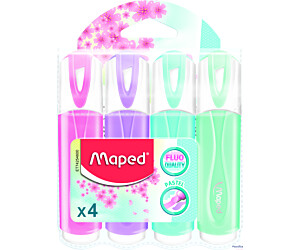 Zakre. FLUO PEPS pastel mix kolorów 4 szt etui pud. z zaw. 742546 MAPED