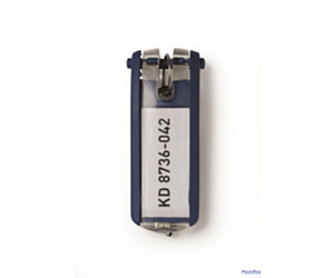 Zawieszki do kluczy KEY CLIP (6szt.) granatowe DURABLE 1957-07