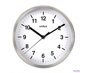 Zegar UNILUX ATTRACTION 22cm metaliczny szary 400094404