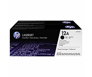 Zestaw dwóch tonerów HP 12A do LaserJet 1010/1012/1015 | 2 x 2 000 str. | black