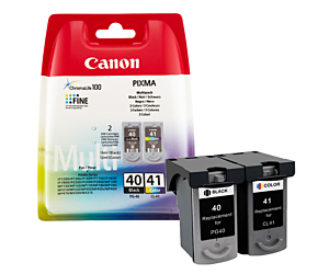 Zestaw dwóch tuszy Canon PG-40/CL-41 do iP1600/2600 | CMY + K