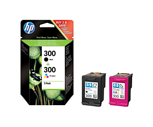 Zestaw dwóch tuszy HP 300 do Deskjet D1660/2560/5560 | 200(BK), 165(COL) | CMY/K