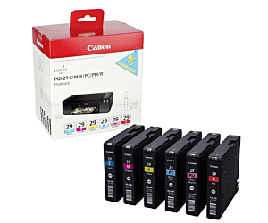 Zestaw tuszy Canon PGI29 do Pixma Pro-1 | C/M/Y/PC/PM/R