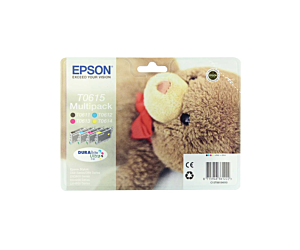 Zestaw tuszy Epson T0615 do Stylus D-68/88,DX-3800/3850/4200/4800 | 32ml | CMYK