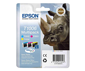 Zestaw tuszy Epson T1006 do SX-510W/515W/600FW | 33,3ml | CMY