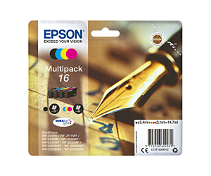 Zestaw tuszy Epson T1626 do WF-2010/2510/2520/2530 | 14,7ml | CMYK