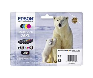 Zestaw tuszy Epson T2636 do XP-600/700/800 |41,3ml | CMYK