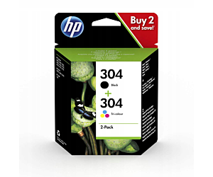 Zestaw tuszy HP 304 2-pack | czarny, trójkolorowy |
