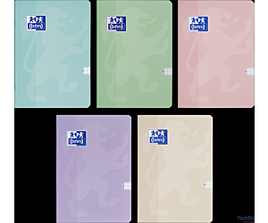 Zeszyt Oxford Touch Pastelowy A4 60 kartek 90 g kratka 5x5 mm 400175353