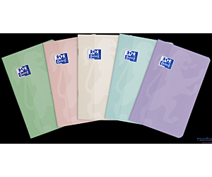 Zeszyt Oxford Touch Pastelowy A6 48 kartek 90 g kratka 5x5 mm 400175309