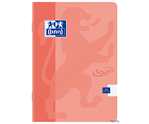 Zeszyt TOUCH PASTEL A5 60k 90g kratka z marginesem koral 400151700 OXFORD