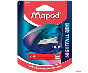 Zszywacz Nightfall Mini 15 kartek plus 400 zszywek blister 404041 Maped