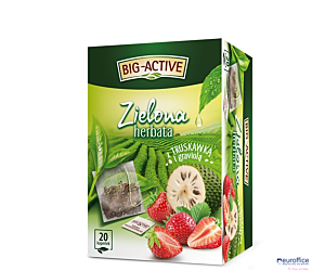 Herbata BIG-ACTIVE TRUSKAWKA-GRAVIOLA zielona 20t