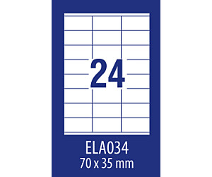 Etykiety uniwersalne ELA013 70 x 42,3 100ark Economy Europe100 by Avery Zweckform