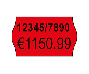ETYKIETA AVERY ZWECKFORM RPLP1626 16X26MM DO METKOWNIC CZERWONA